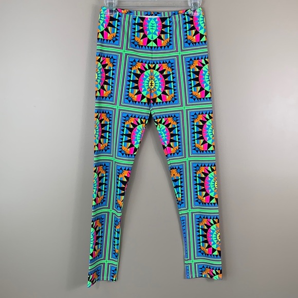 Mara Hoffman Other - Mara Hoffman neon swim leggings sz med
